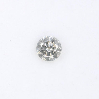 0.41 CT Loose Salt and Pepper Round Cut Diamond | Ethical Natural Gemstone | Unique Engagement Ring Alternative | Rustic Bohemian Jewelry