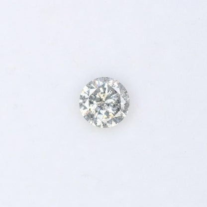 0.37 CT Loose Salt and Pepper Round Cut Diamond | Natural Gemstone Perfect for Engagement, Anniversary Ring Holiday & Mother's Day Gift