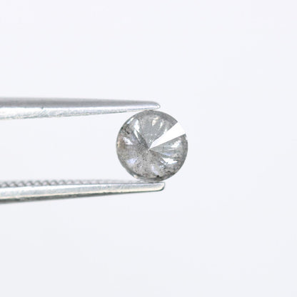 0.37 CT Loose Salt and Pepper Round Cut Diamond | Natural Gemstone | Engagement, Anniversary Ring | Unique Jewelry Gift | Mother's Day