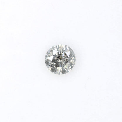 0.37 CT Loose Salt and Pepper Round Cut Diamond | Natural Ethical Gem | Engagement, Anniversary Gift | Great for Holidays & Mother's Day