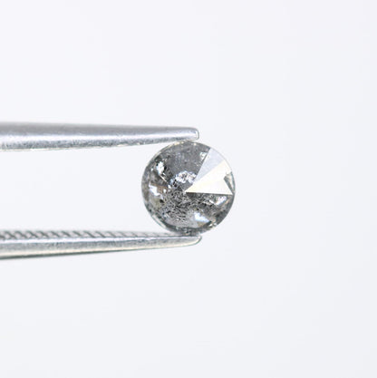 0.42 CT Salt and Pepper Round Cut Loose Diamond | Natural Perfect for Engagement, Anniversary, or Jewelry | Holidays & Special Occasions