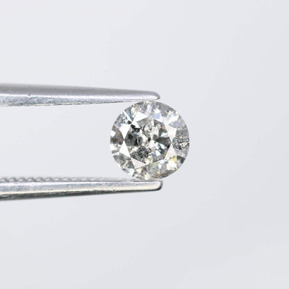 0.36 CT Loose Round Cut Salt and Pepper Diamond | Ethical Gem | Perfect for Engagement, Anniversary, or Promise Ring | Unique Vintage Gift