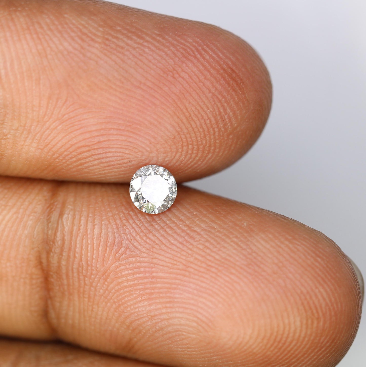 0.36 CT Loose Round Cut Salt and Pepper Diamond | Ethical Gem | Perfect for Engagement, Anniversary, or Promise Ring | Unique Vintage Gift