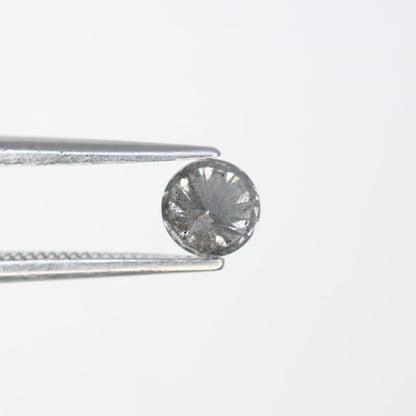 0.42 CT Loose Round Cut Salt and Pepper Diamond | Distinct Natural Gem | Perfect for Custom Jewelry | Gift for Engagements or Anniversaries