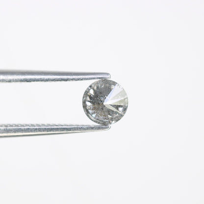 0.39 CT Raw Round Cut Salt and Pepper Diamond | Unique Natural Gem | Perfect for Custom Jewelry | Ideal for Memorable Gifts and Celebrations