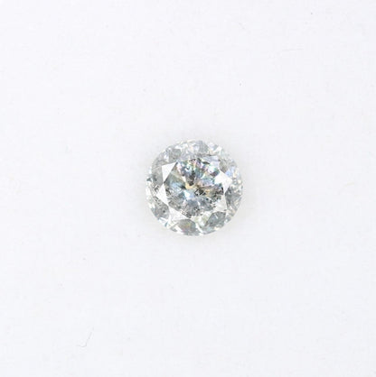 0.38 CT Radiant Round Cut Salt and Pepper Diamond | One-of-a-Kind Natural Gem | Perfect for Custom Jewelry | Unique Gifts and Celebrations