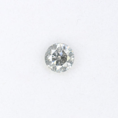 0.39 CT Raw Round Cut Salt and Pepper Diamond | Unique Natural Gem | Perfect for Custom Jewelry | Ideal for Memorable Gifts and Celebrations