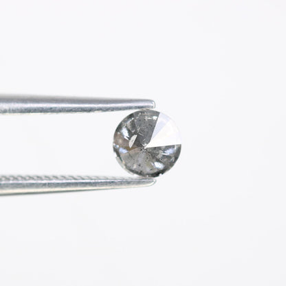 0.41 CT Chic Round Cut Salt and Pepper Diamond | Unique Natural Stone | Perfect for Custom Rings | Ideal Gift for Weddings and Anniversaries