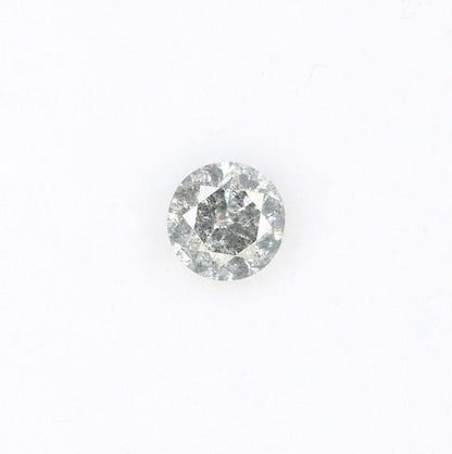 0.42 CT Artisan Round Cut Salt and Pepper Diamond | One-of-a-Kind Gem | Perfect for Custom Jewelry | Ideal for Engagements and Special Gifts