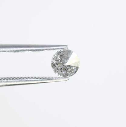 0.40 CT Round Cut Salt and Pepper Diamond | Unique Gemstone | Perfect for Custom Rings | Ideal for Weddings and Thoughtful Gifts