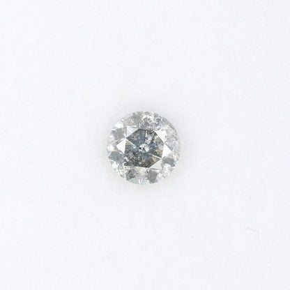 0.41 CT Chic Round Cut Salt and Pepper Diamond | Unique Natural Stone | Perfect for Custom Rings | Ideal Gift for Weddings and Anniversaries
