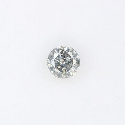 0.42 CT Unique Round Cut Salt and Pepper Diamond | Natural Gemstone | Ideal for Custom Rings | Perfect for Special Occasions and Gifts