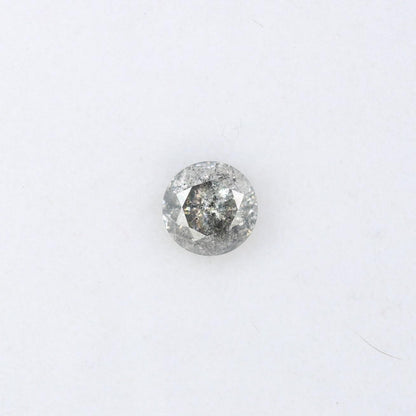 0.35 CT Loose Salt and Pepper Round Cut Diamond | Natural Ethical Gemstone | Unique Engagement Stone | Rustic Vintage-Inspired Jewelry