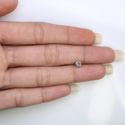 0.40 CT Round Cut Salt and Pepper Diamond | Unique Gemstone | Perfect for Custom Rings | Ideal for Weddings and Thoughtful Gifts
