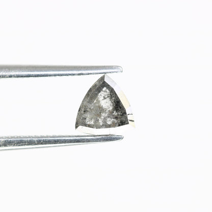 0.58 CT Triangle Salt and Pepper Diamond | Loose Grey Natural Stone | Earth-Mined Gem | Perfect Unique Gift for Jewelry Lovers