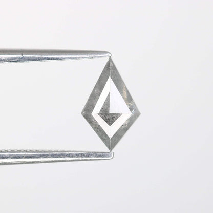 0.48  CT Kite Shape Salt and Pepper Diamond | Loose Natural Grey Gem | Earth-Mined Stone | Unique Gift for Special Occasions Jewelry Design