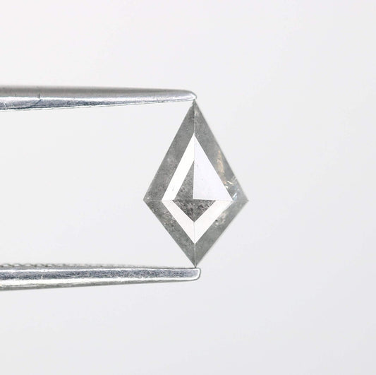 0.48  CT Kite Shape Salt and Pepper Diamond | Loose Natural Grey Gem | Earth-Mined Stone | Unique Gift for Special Occasions Jewelry Design