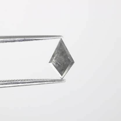 0.48  CT Kite Shape Salt and Pepper Diamond | Loose Natural Grey Gem | Earth-Mined Stone | Unique Gift for Special Occasions Jewelry Design
