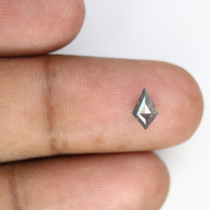 0.48  CT Kite Shape Salt and Pepper Diamond | Loose Natural Grey Gem | Earth-Mined Stone | Unique Gift for Special Occasions Jewelry Design