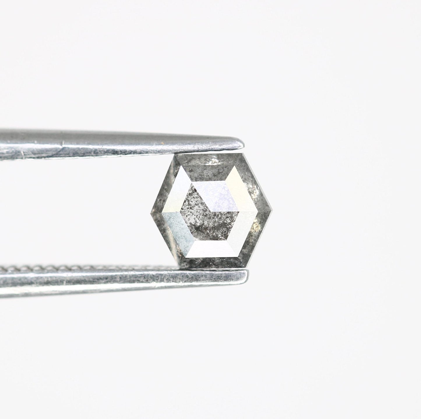 0.49 CT Octagon Salt and Pepper Diamond | Unique Natural Grey Gemstone | Loose Earth-Mined Stone for Jewelry | Christmas Gift, Gift for Him