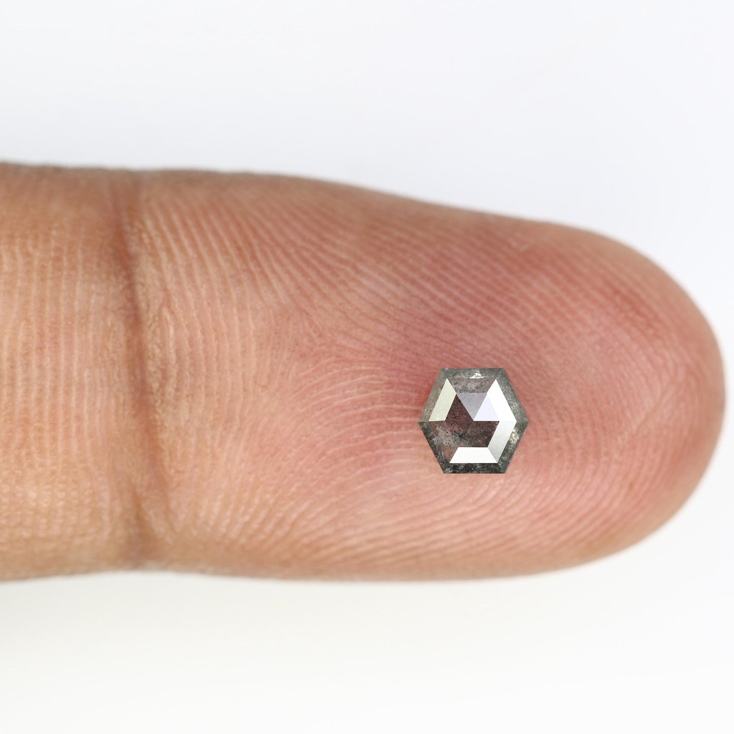 0.49 CT Octagon Salt and Pepper Diamond | Unique Natural Grey Gemstone | Loose Earth-Mined Stone for Jewelry | Christmas Gift, Gift for Him