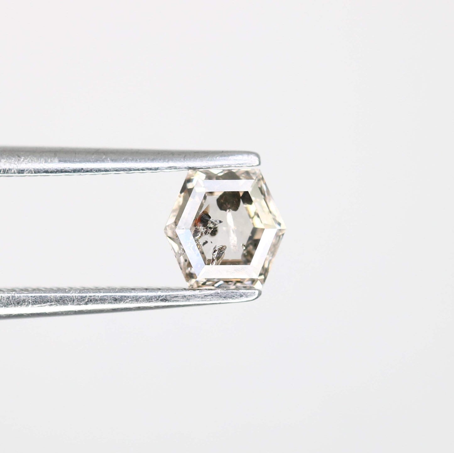 0.52 CT Octagon-Shaped Salt and Pepper Diamond | Loose Natural Grey Gemstone | Unique Earth-Mined Stone for Custom Engagement Rings