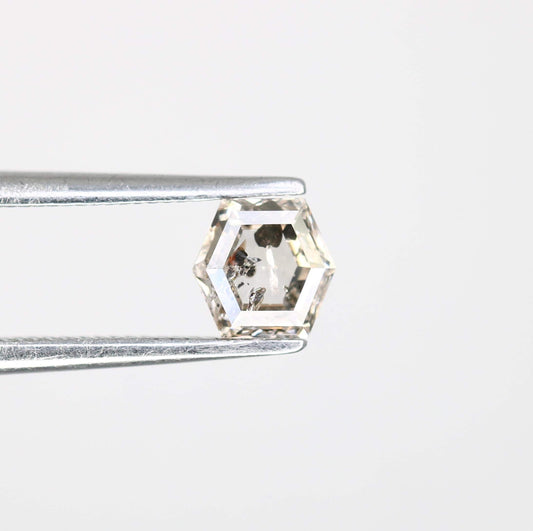0.52 CT Octagon-Shaped Salt and Pepper Diamond | Loose Natural Grey Gemstone | Unique Earth-Mined Stone for Custom Engagement Rings