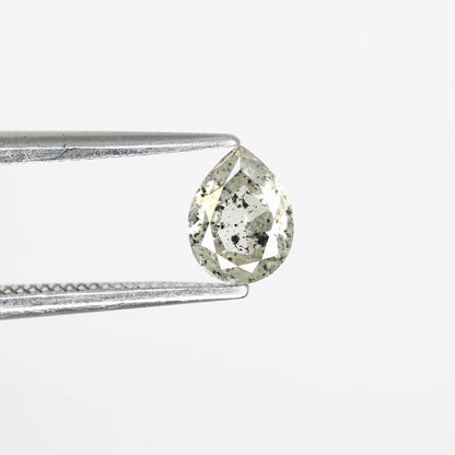 Pear Shape Salt and Pepper Diamond | Loose Natural Gemstone | Sourced Earth-Mined Stone | Ideal Gift for Engagements and Special Occasions
