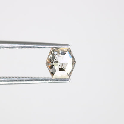 0.52 CT Octagon-Shaped Salt and Pepper Diamond | Loose Natural Grey Gemstone | Unique Earth-Mined Stone for Custom Engagement Rings