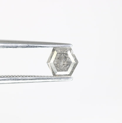 0.73 CT Unique Octagon Salt and Pepper Diamond | Natural Grey Loose Gemstone | Perfect for Custom Jewelry and Engagement Rings
