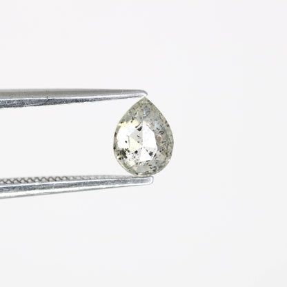 Pear Shape Salt and Pepper Diamond | Loose Natural Gemstone | Sourced Earth-Mined Stone | Ideal Gift for Engagements and Special Occasions