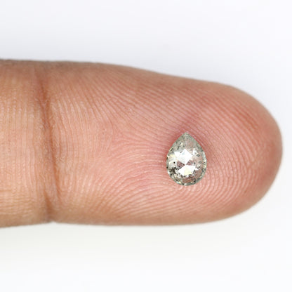 Pear Shape Salt and Pepper Diamond | Loose Natural Gemstone | Sourced Earth-Mined Stone | Ideal Gift for Engagements and Special Occasions