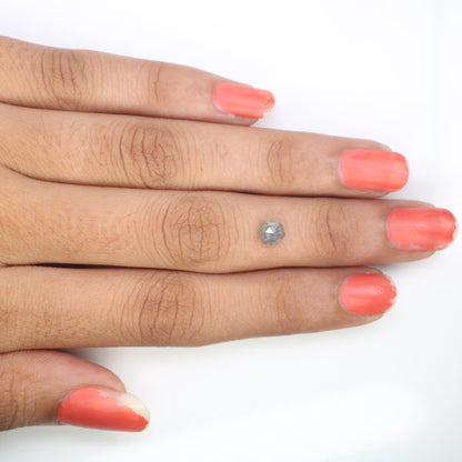 0.73 CT Unique Octagon Salt and Pepper Diamond | Natural Grey Loose Gemstone | Perfect for Custom Jewelry and Engagement Rings