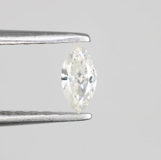 0.16 CT Gorgeous Marquise Salt and Pepper Diamond - Perfect for Custom Engagement and Statement Rings