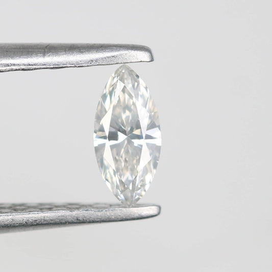 0.16 CT Stunning Marquise Shape Salt and Pepper Diamond - Unique Loose Gemstone for Custom Rings
