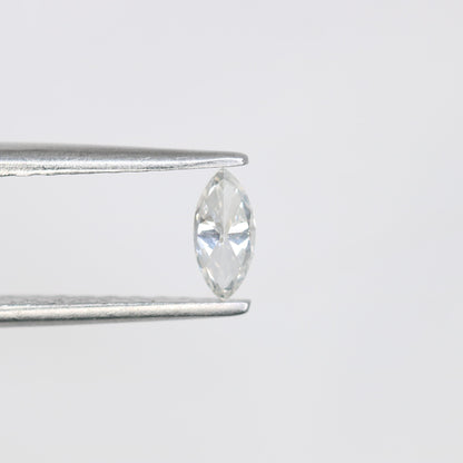 0.16 CT Stunning Marquise Shape Salt and Pepper Diamond - Unique Loose Gemstone for Custom Rings