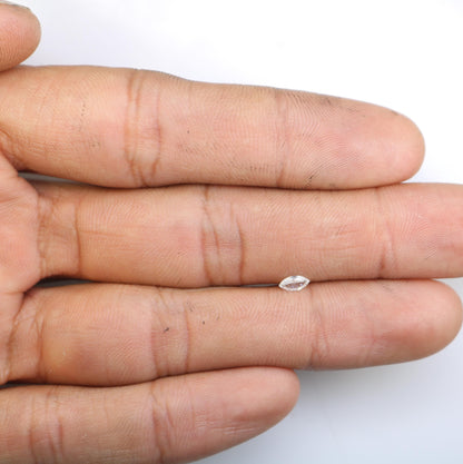 0.16 CT Gorgeous Marquise Salt and Pepper Diamond - Perfect for Custom Engagement and Statement Rings