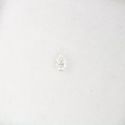 0.19 CT White Pear Shape Salt and Pepper Diamond - Natural Loose Gemstone Ideal for Unique Engagement Rings and Jewelry Creations.