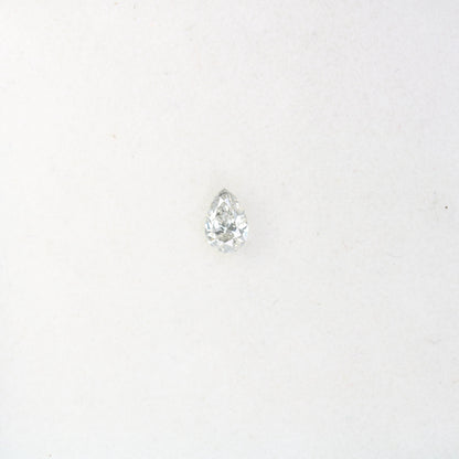 0.15 CT Raw Natural Pear Shape Salt and Pepper Diamond - Unique White Loose Stone Perfect for Custom Engagement Rings and Jewelry Designs.
