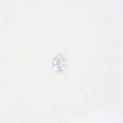 0.17 Carat Pear Shape Salt and Pepper Diamond - Natural White Loose Gemstone for Engagement Ring