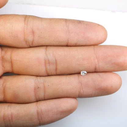 0.16 CT Premium Quality Marquise Shape Salt and Pepper Natural Diamond - Exquisite Rose Cut Gemstone