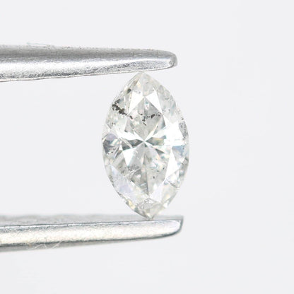 0.17 CT Natural Loose Diamond | Salt And Pepper Diamond | Marquise Cut Diamond | Fancy Diamond For Engagement Ring