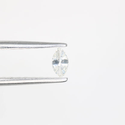 0.12 CT Salt and Pepper Marquise Cut Diamond, Natural Loose Fancy Rose Cut Marquise Diamond For Engagement Ring, Gift For Her
