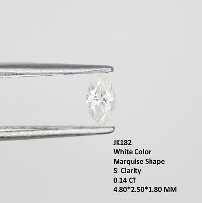 0.14 CT Marquise Shape natural loose diamond, salt and pepper diamond Rose-cut marquise natural diamond for Gift