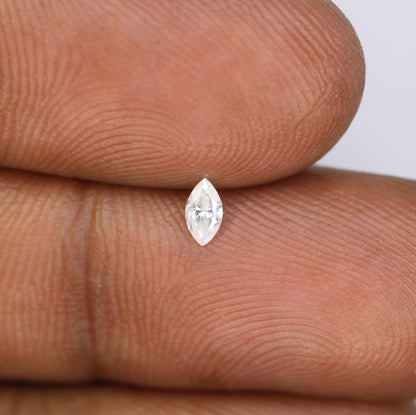 0.14 CT Marquise Shape natural loose diamond, salt and pepper diamond Rose-cut marquise natural diamond for Gift
