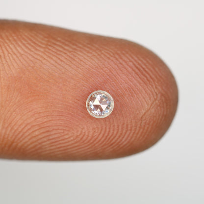 0.17 CT Natural Loose Round Rose Cut Diamond Salt And Pepper Round Shape Diamond Natural Loose Diamond Round Rose Cut Diamond