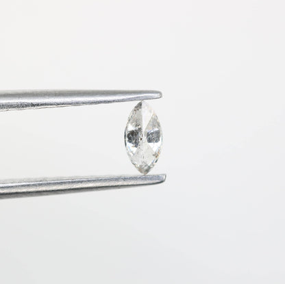 0.17 CT Natural Loose Marquise Shape Diamond Salt And Pepper Marquise White Grey Color Marquise Cut Diamond