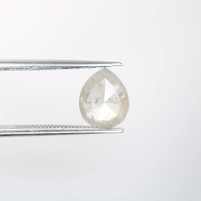 1.73 Carat Natural Grey Pear-Shaped Diamond | 8.30x6.80x3.60mm Opaque Loose Gemstone | Unique Grey Diamond
