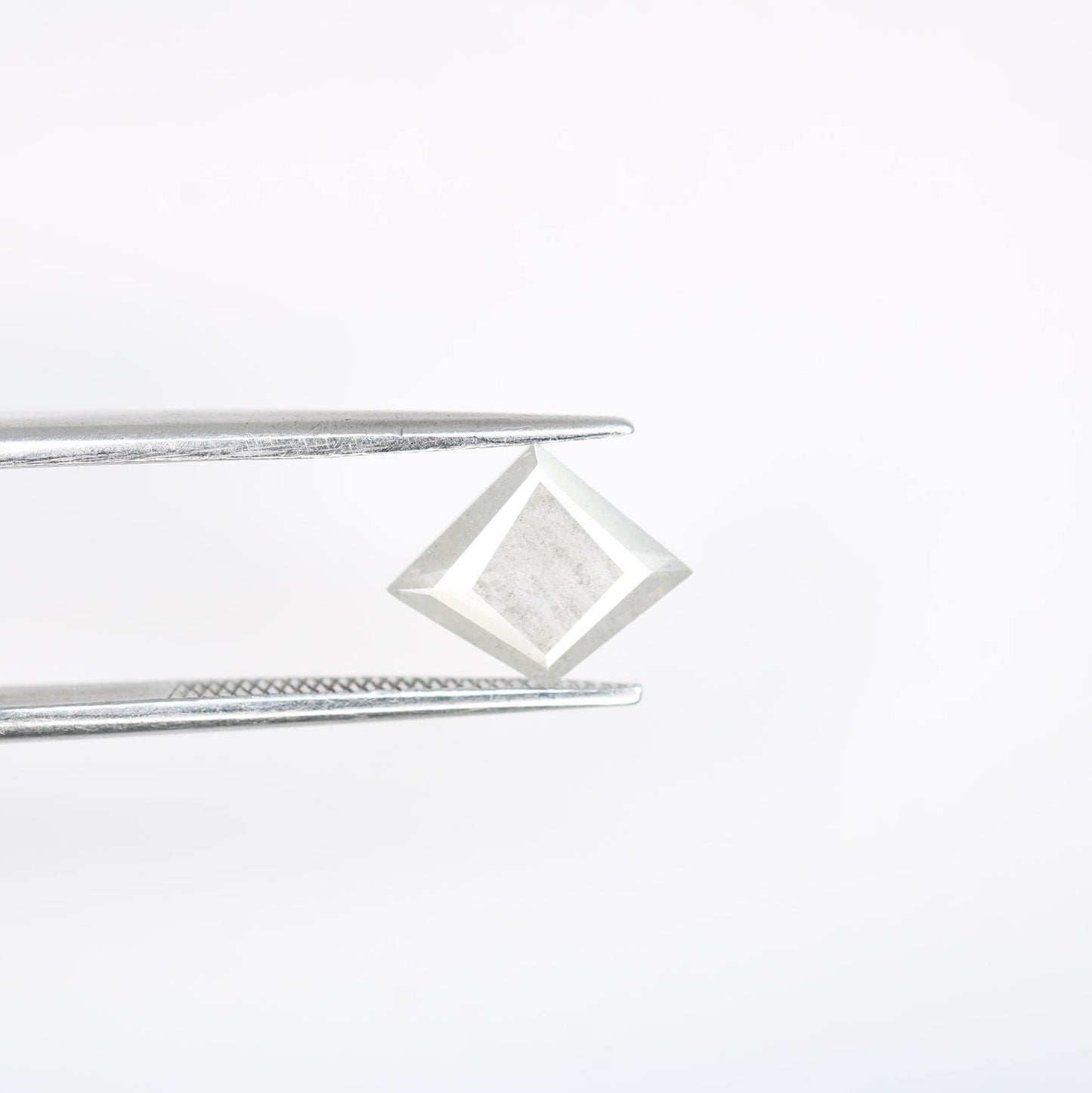 1.11 Carat Natural Salt and Pepper Geometric Diamond | 7.90x9.80x2.30mm Opaque Loose Gemstone | Unique Geometric Cut Diamond