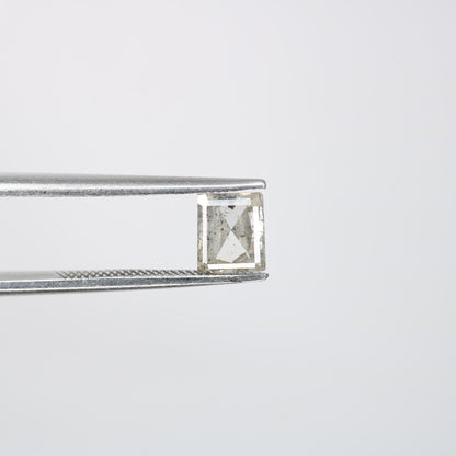 0.68 Carat Natural Salt and Pepper Geometric Diamond | 5.80x4.90x2.20mm Opaque Loose Gemstone | Unique Geometric Cut Diamond